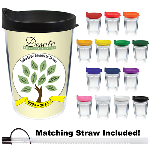 14 oz 4 color Print travel tumbler